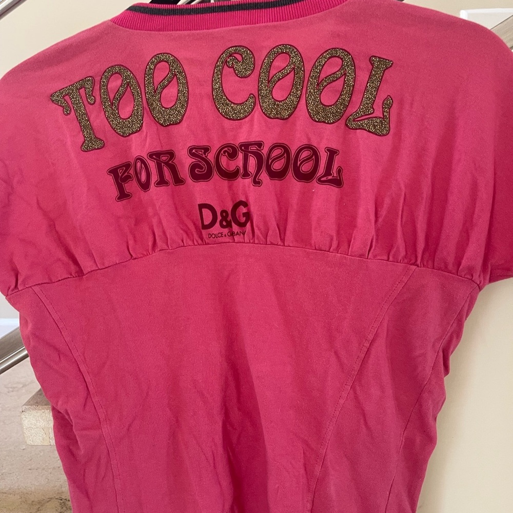 VINTAGE DOLCE & GABBANA Pink braided tie TOP - Picture 12 of 12